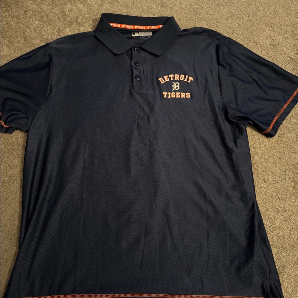 MLB Detroit Tigers Navy Polo Shirt